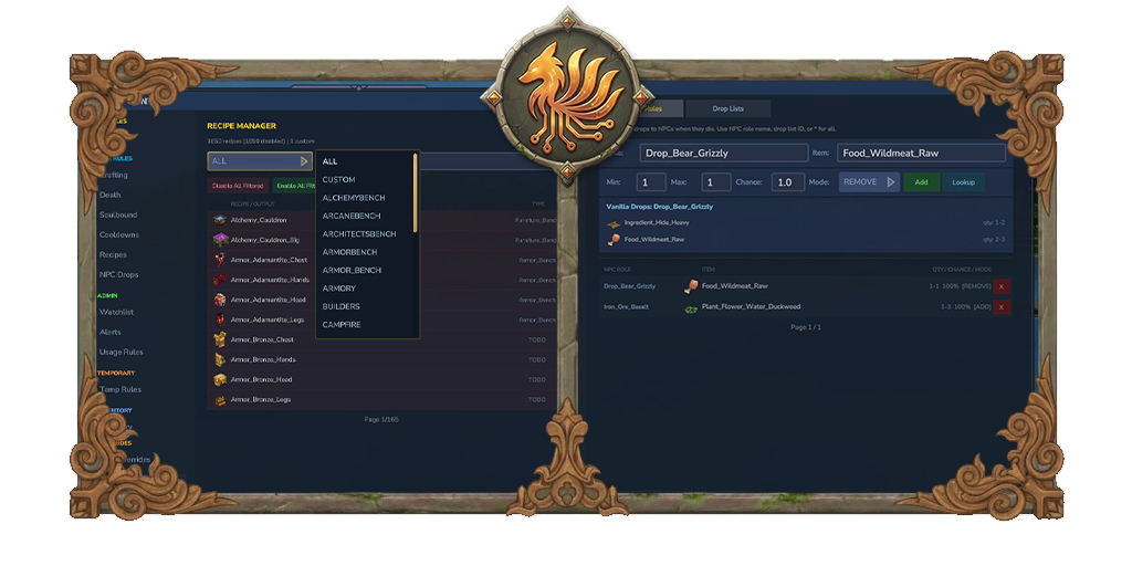 Full Item Control
